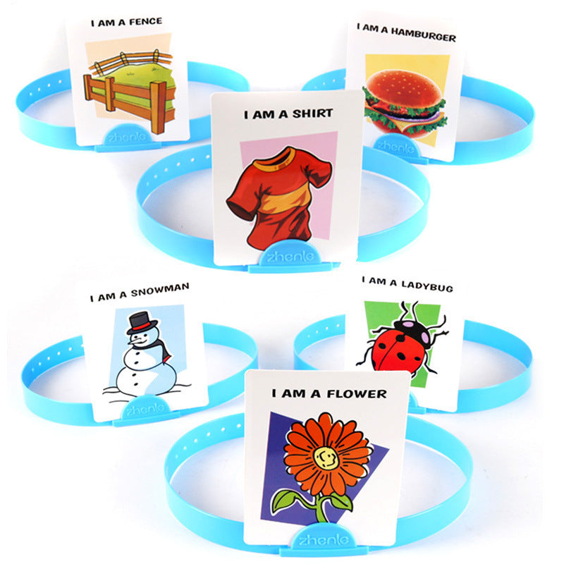 "What Am I" Cards Toy family Game