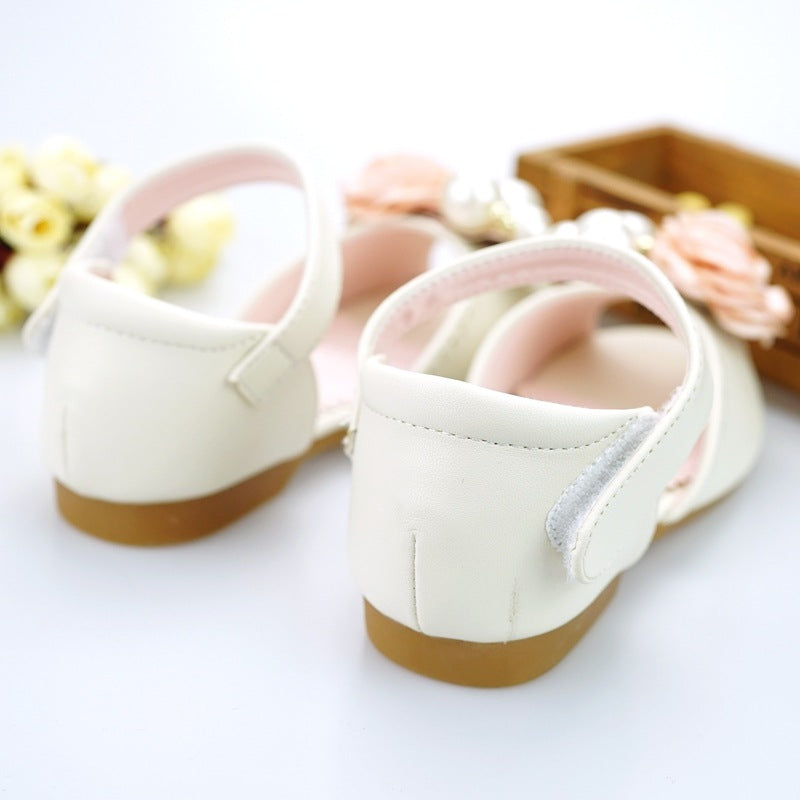 Sandals Korean Style Flower Princess Shoes In Big Kids CComfortable Sandals