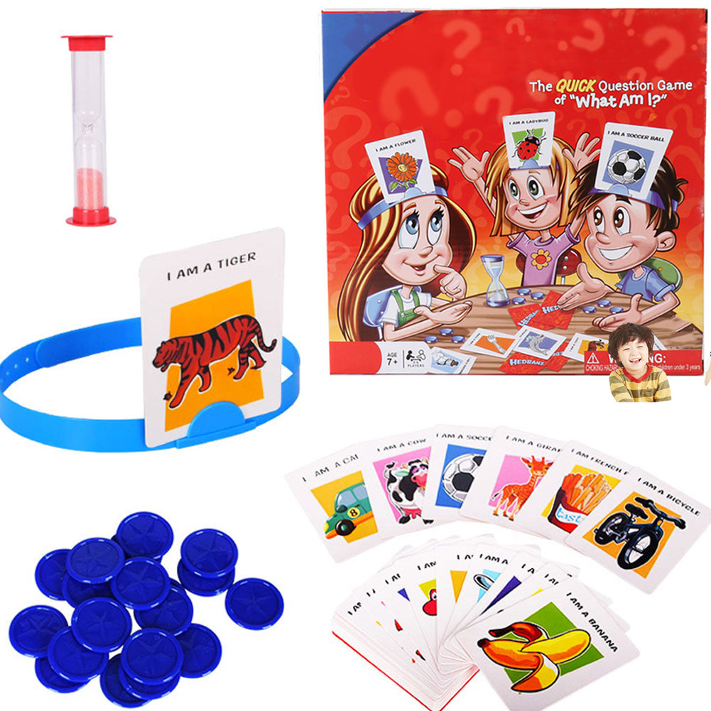 "What Am I" Cards Toy family Game